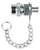 SKS GERMANY Fahrradstecknippel mit Kette silber 